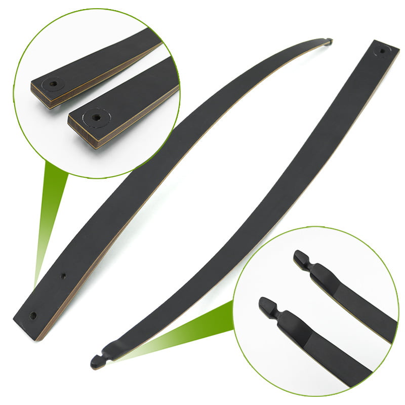 Green laminated wood recurve bow