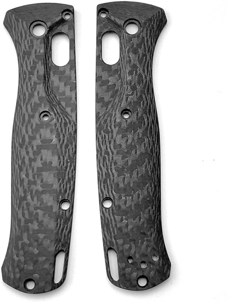 Custom carbon fiber knife scales