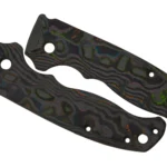 Custom carbon fiber knife scales