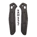 Custom carbon fiber knife scales