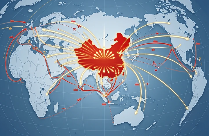 World map showing Fengtuo's global shipping regions