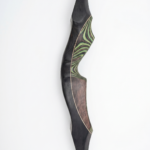 Color-layered laminated wood recurve bow