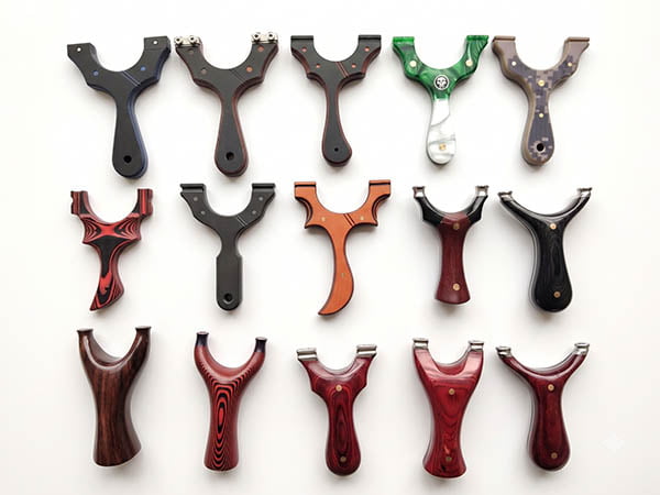 Custom slingshots in G10 and laminated wood